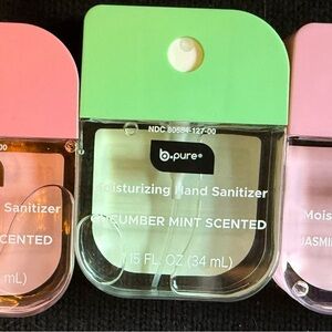 b.pure Moisturizing Hand Sanitizer Lot of 3 – Fruity & Fresh Scents